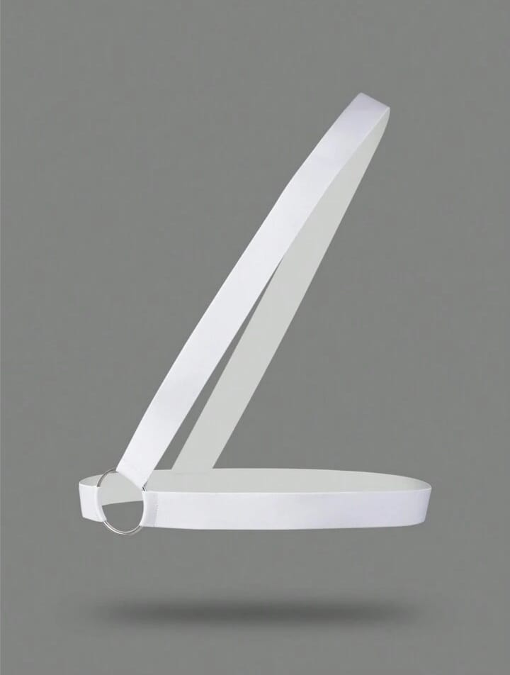 Men's Solid Color Knit Loop Ring Decoration Bodybands